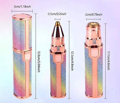 Rechargeable 2-in-1 Eyebrow & Facial Hair Trimmer