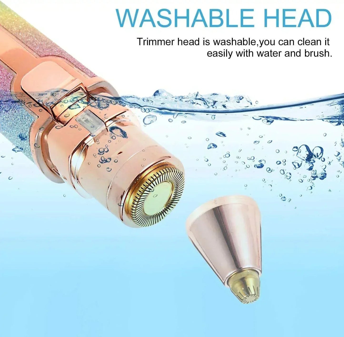 Rechargeable 2-in-1 Eyebrow & Facial Hair Trimmer