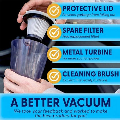 2 In 1 Portable Mini Cordless Handheld Vacuum Cleaner